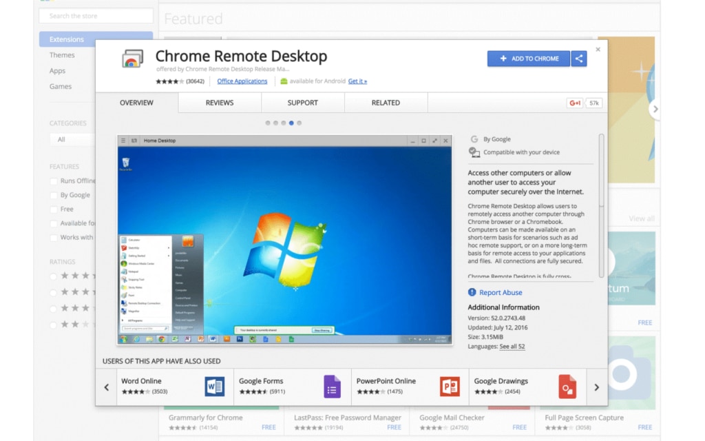 chrome remote desktop software linux