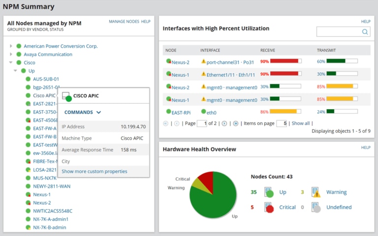 free solarwinds network performance monitor alternative